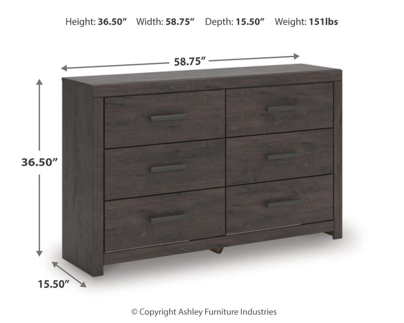 Prendonea King Panel Bed, Dresser and 2 Nightstands - B3789B13