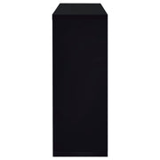 Prescott Rectangular Home Wine Table Black High Gloss - 100165
