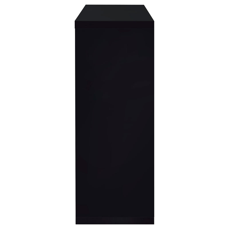 Prescott Rectangular Home Wine Table Black High Gloss - 100165