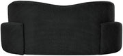 Principessa 68" Boucle Fabric Upholstered Loveseat in Black - 108Black-L