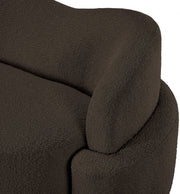 Principessa 68" Boucle Fabric Upholstered Loveseat in Brown - 108Brown-L