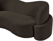 Principessa 68" Boucle Fabric Upholstered Loveseat in Brown - 108Brown-L