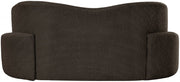 Principessa 68" Boucle Fabric Upholstered Loveseat in Brown - 108Brown-L