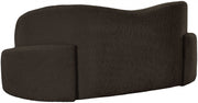 Principessa 68" Boucle Fabric Upholstered Loveseat in Brown - 108Brown-L