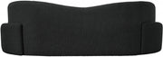 Principessa 90" Boucle Fabric Upholstered Sofa in Black - 108Black-S