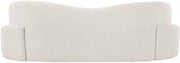 Principessa 90" Boucle Fabric Upholstered Sofa in Cream - 108Cream-S