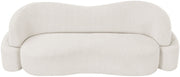 Principessa 90" Boucle Fabric Upholstered Sofa in Cream - 108Cream-S