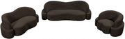 Principessa Boucle Fabric Upholstered Chair in Brown - 108Brown-C