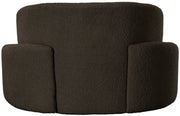 Principessa Boucle Fabric Upholstered Chair in Brown - 108Brown-C