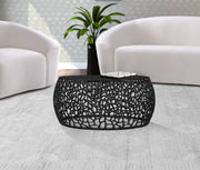 Priya Aluminum Coffee Table in Black - 224Black-C