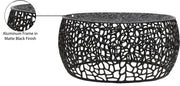 Priya Aluminum Coffee Table in Black - 224Black-C
