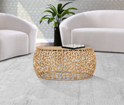 Priya Aluminum Coffee Table in Gold - 224Gold-C