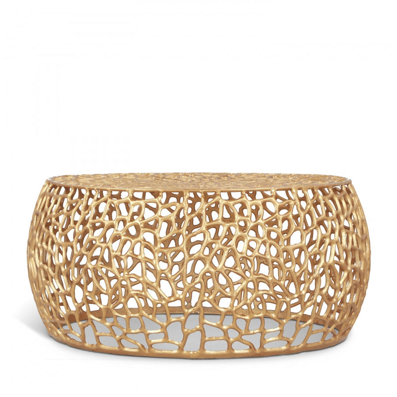 Priya Aluminum Coffee Table in Gold - 224Gold-C