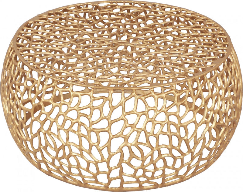 Priya Aluminum Coffee Table in Gold - 224Gold-C