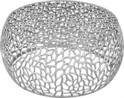 Priya Aluminum Coffee Table in Silver - 224Silver-C