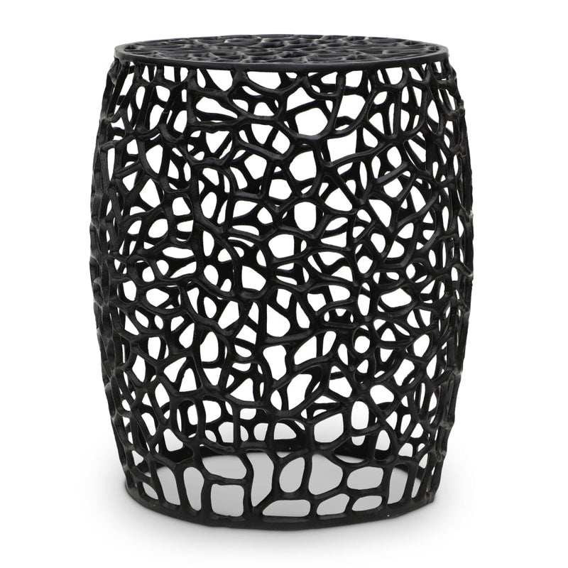 Priya Aluminum End Table in Black - 224Black-E