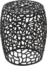 Priya Aluminum End Table in Black - 224Black-E