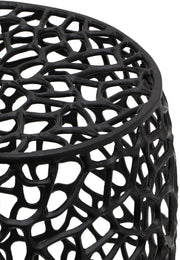 Priya Aluminum End Table in Black - 224Black-E