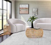 Priya Aluminum End Table in Gold - 224Gold-E