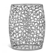 Priya Aluminum End Table in Silver - 224Silver-E