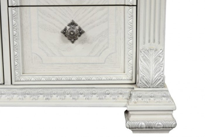 Promenade Wire Brushed White Chest - FM70001WH-C