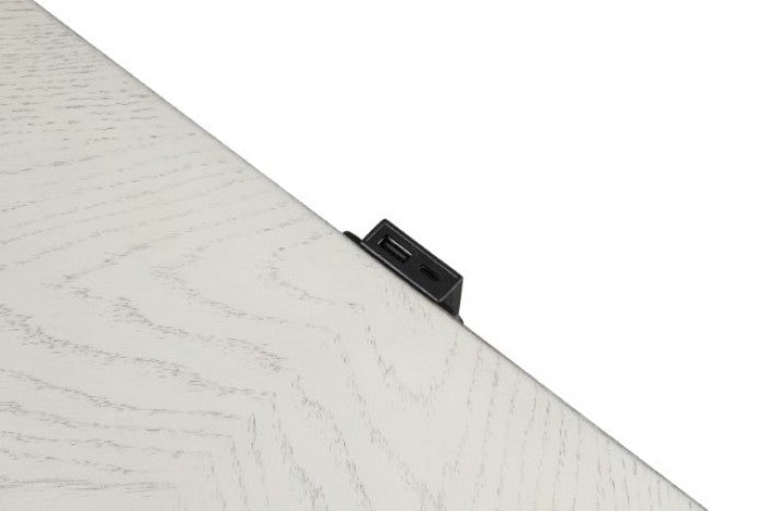 Promenade Wire Brushed White Nightstand - FM70001WH-N