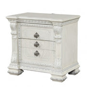 Promenade Wire Brushed White Nightstand - FM70001WH-N