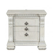 Promenade Wire Brushed White Nightstand - FM70001WH-N