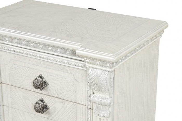 Promenade Wire Brushed White Nightstand - FM70001WH-N