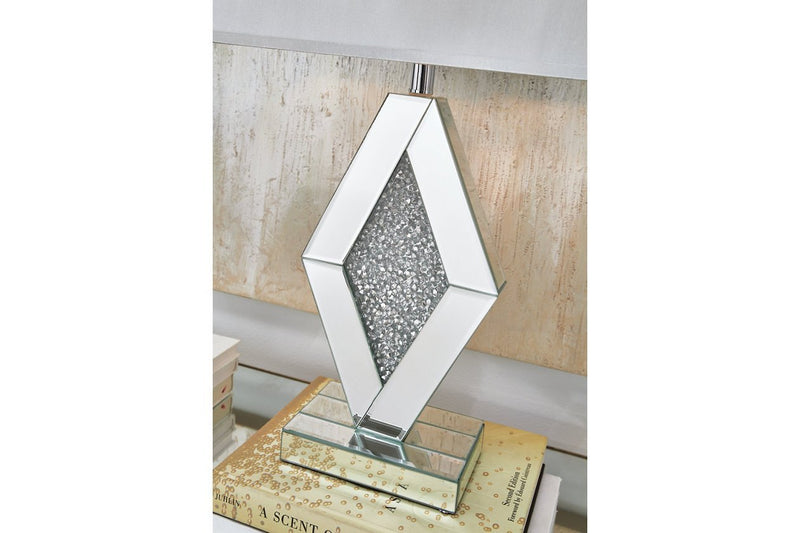 Prunella Silver Finish Table Lamp - Gate FurnitureTable Lamp