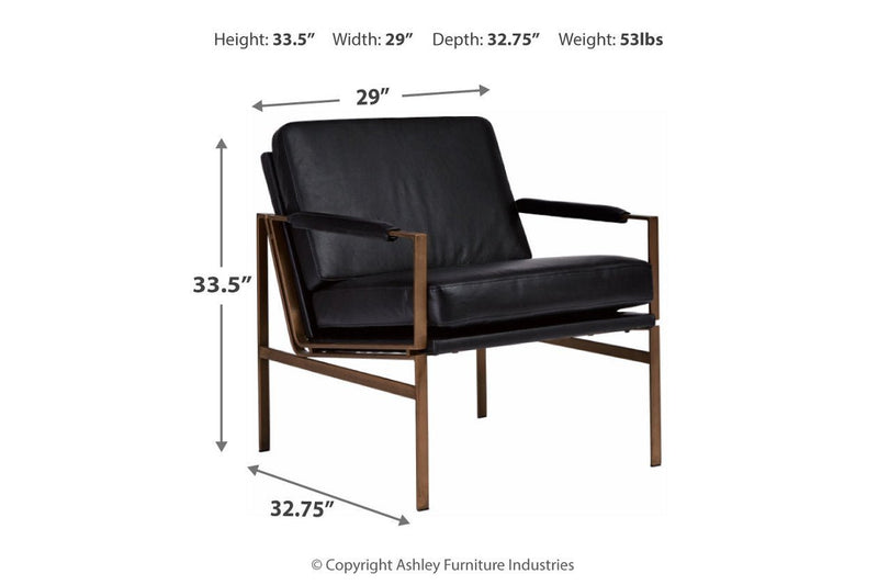 Puckman Black Accent Chair - Gate FurnitureAccent Chair