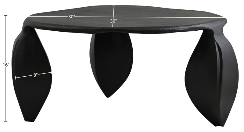 Pueblo Aluminum Coffee Table in Black - 99044Black-CT