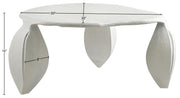 Pueblo Aluminum Coffee Table in Cream - 99044Cream-CT