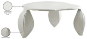 Pueblo Aluminum Coffee Table in Cream - 99044Cream-CT