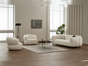 Puffy 3-pieces (Sofa & Loveseat & Chair) Livingroom Set in Cream - Brown - 200-SIM-PUF-ERATO08-ERATO07-321