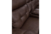 Punch Up Walnut 6 - Piece Power Reclining Sectional - Gate FurniturePower Reclining Sectional