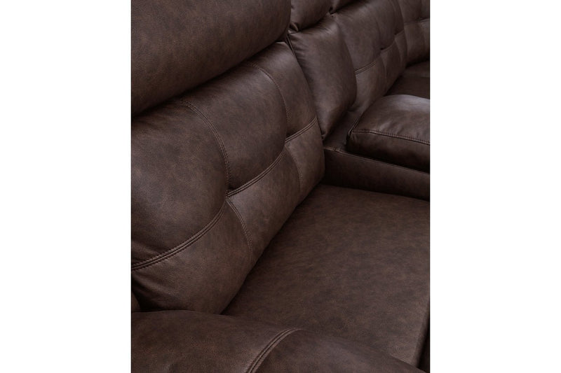 Punch Up Walnut 6 - Piece Power Reclining Sectional - Gate FurniturePower Reclining Sectional