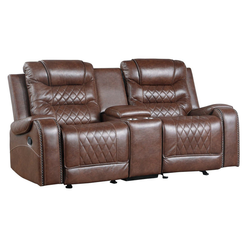 Putnam Brown Reclining Living Room Set - Gate FurnitureLiving Room Set