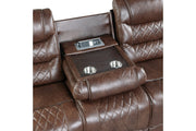 Putnam Brown Reclining Living Room Set - Gate FurnitureLiving Room Set
