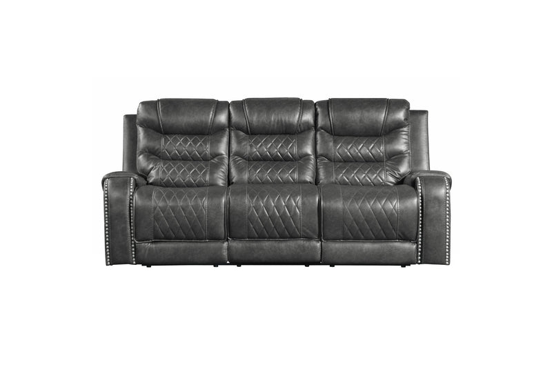 Putnam Gray Reclining Living Room Set - Gate FurnitureLiving Room Set