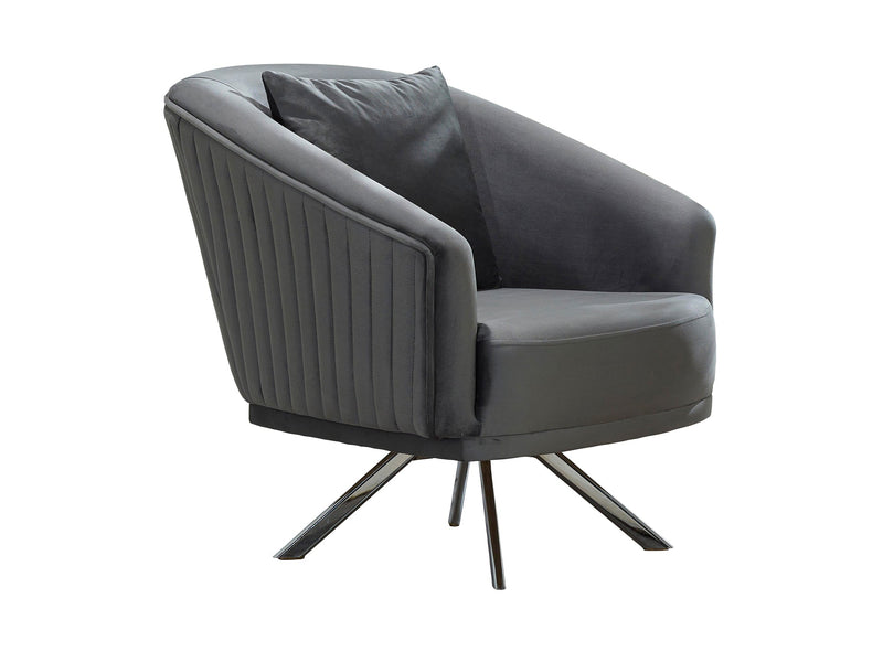 Puzzle 33" Wide Striped Armchair - Gate FurnitureAccent Chairs