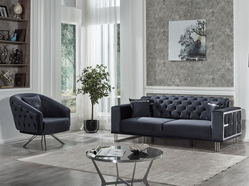 Puzzle 87" Wide Tufted Extendable Sofa - Gate FurnitureSofas