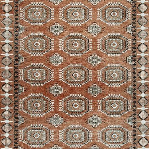 Qaabiz Sienna/Ivory/Black 7'8" x 10' Area Rug - R407521