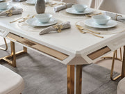 Quatro Diningroom (Consol With Mirror & Dining Table & 6 Dining Chair) - 200-ALT-QUA-DT-6-SET
