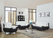 Quercus White Black Living Room Set - Gate FurnitureLiving Room Set