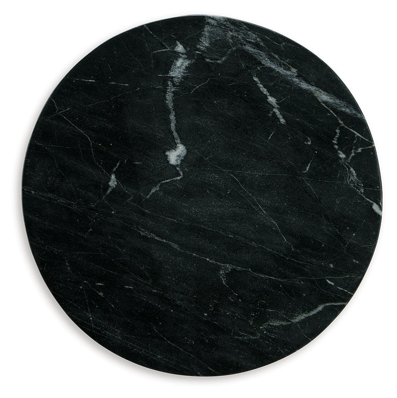 Quinndon Brown/Black Accent Table - A4000633