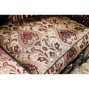 Quirino Burgundy/Dark Brown Sofa - SM6415-SF