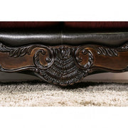 Quirino Burgundy/Dark Brown Sofa - SM6415-SF
