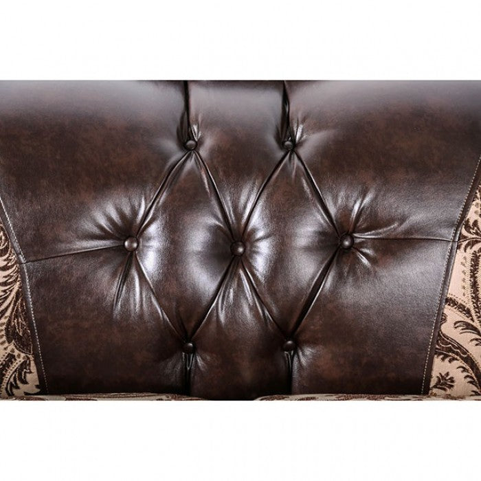 Quirino Light Brown/Dark Brown Sofa - SM6416-SF