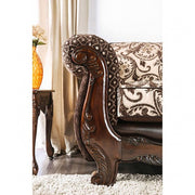 Quirino Light Brown/Dark Brown Sofa - SM6416-SF